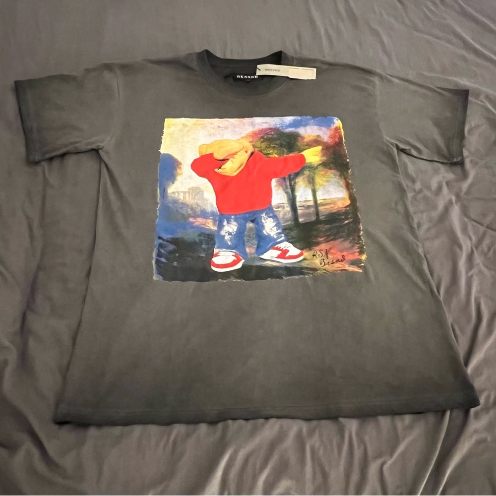 Reason Bear graphic streetwear t-shirt New